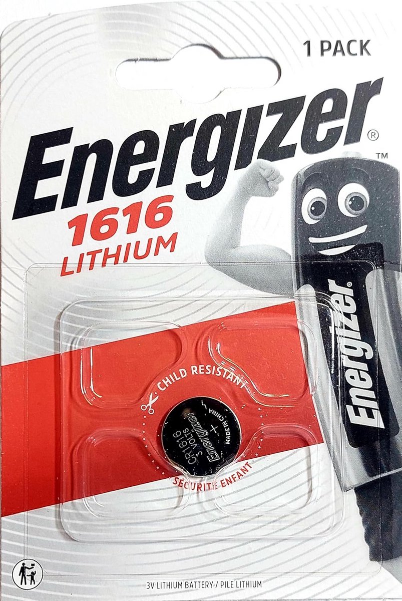 CR1616 Lithium Knoopcel Batterij - Geschikt voor Rekenmachine, Camera en Kleine Elektronica - 1 Stuk