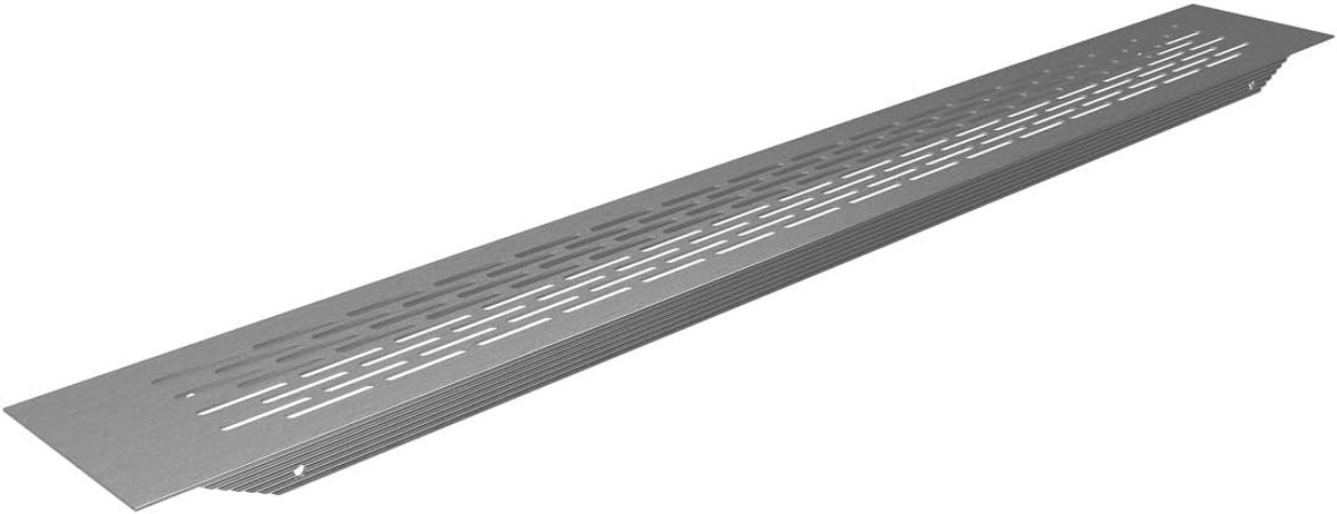 Ventilatierooster Aluminium Ovaal 80x480 mm Luchtuitwisseling