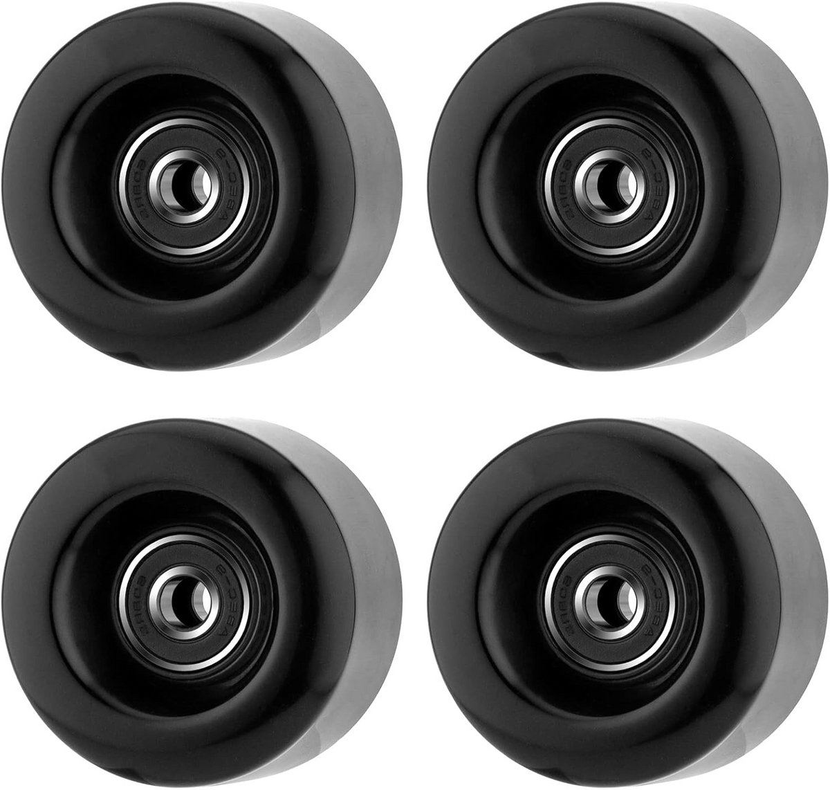 Set van 4 Quad Skates Wielen 58mm 82A PU met ABEC-9 Lagers voor Binnen en Buiten Skaten