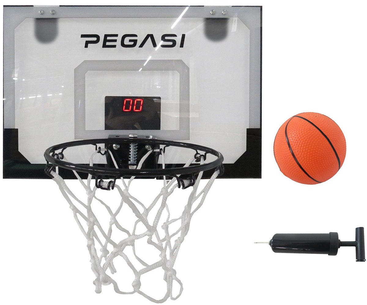 Pegasi mini basketbalbord deur Led 45x30cm