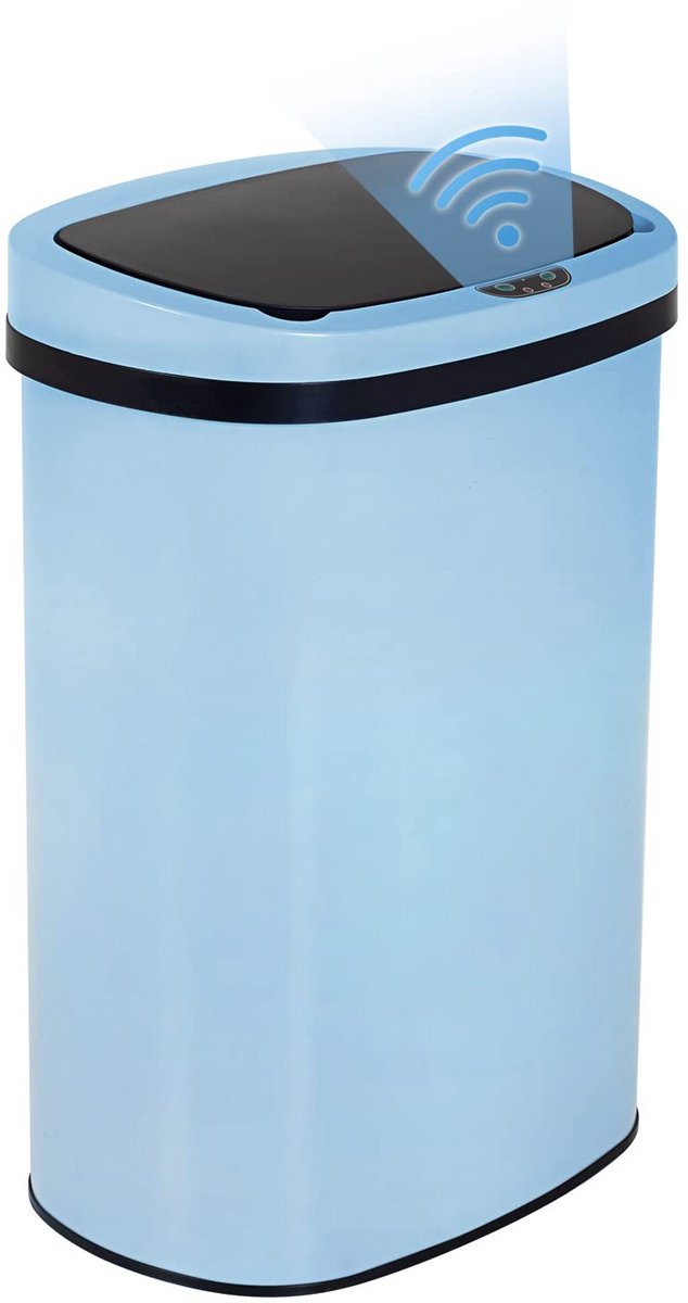 Contactloze RVS Keukenafvalemmer met Sensor en Groot Inhoud van 50 Liter