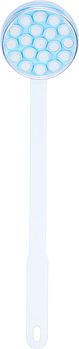 Lange Steel – Lotion Olie Crème Applicator – Lichaam en Been – Badborstel Massager – Masseren Tool – Rugbad Massager – Bereik eenvoudig rug, benen en schouders – Stimuleer bloedcirculatie – Voor zachte, gladde en verzorgde huid