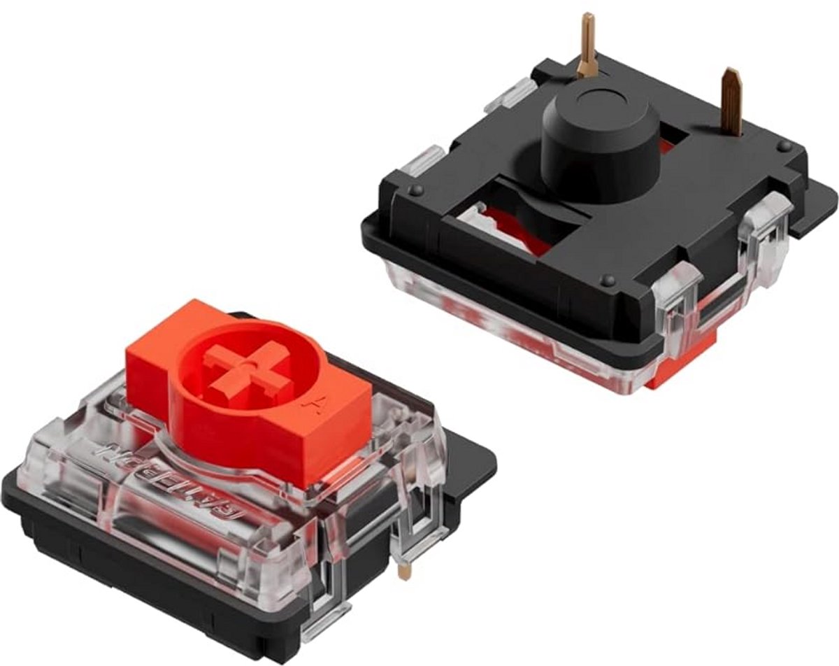 Mechanische Toetsenbord Switches Laag Profiel voor Gaming - 65 Stuks, Plaat Montage
