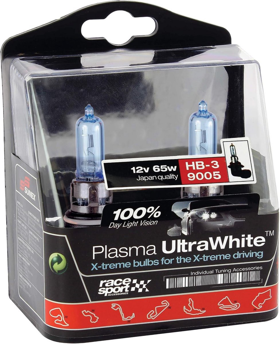 Set van 2 Ultra Witte HB3 (9005) Xenon Gas Autolampen 4100K