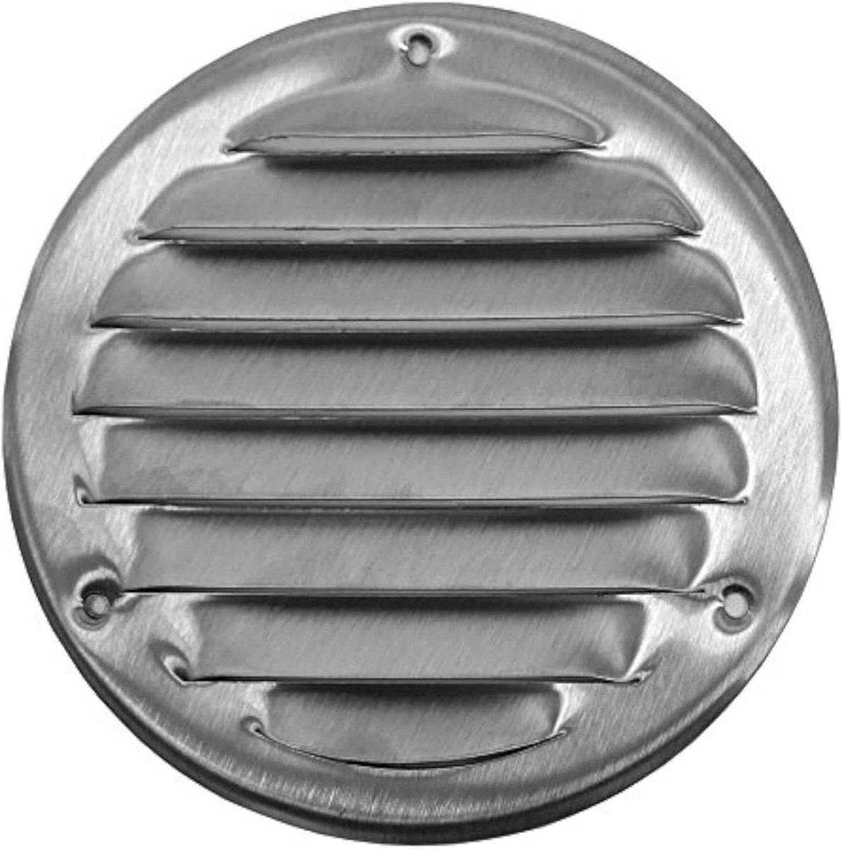 Ronde Ventilatierooster 200mm RVS met Inbouw-Insectenhor - Toevoer & Afvoer