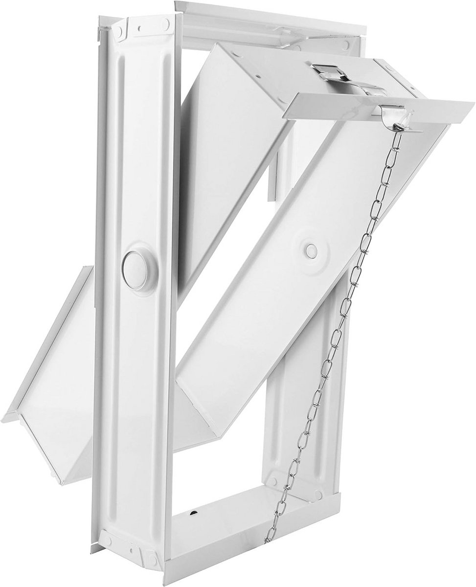 Inklapbaar Kantelraam voor 2 Glasstenen (19x19x8 cm) - Ventilatie Raamwerk