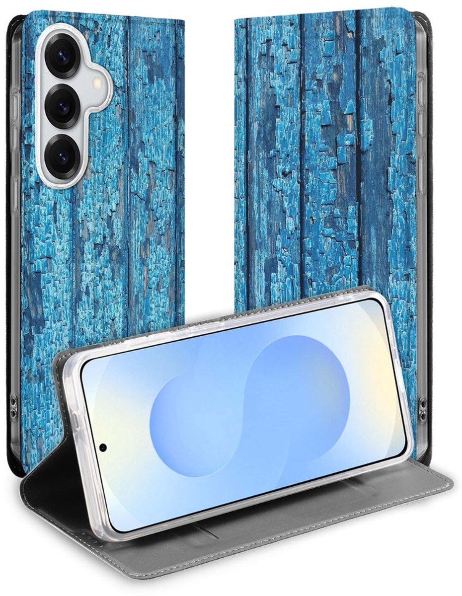 Samsung Galaxy S26 Plus Standcase Hoesje Wood Blue
