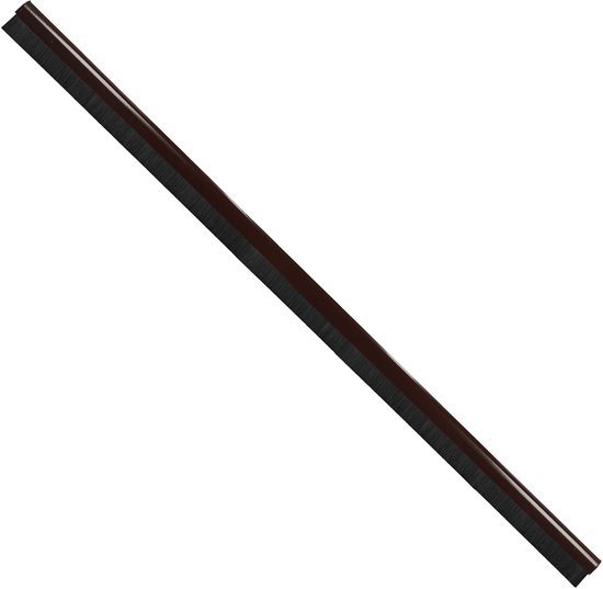 Bruine borstelafdichting van 100 cm lang, op witte achtergrond.