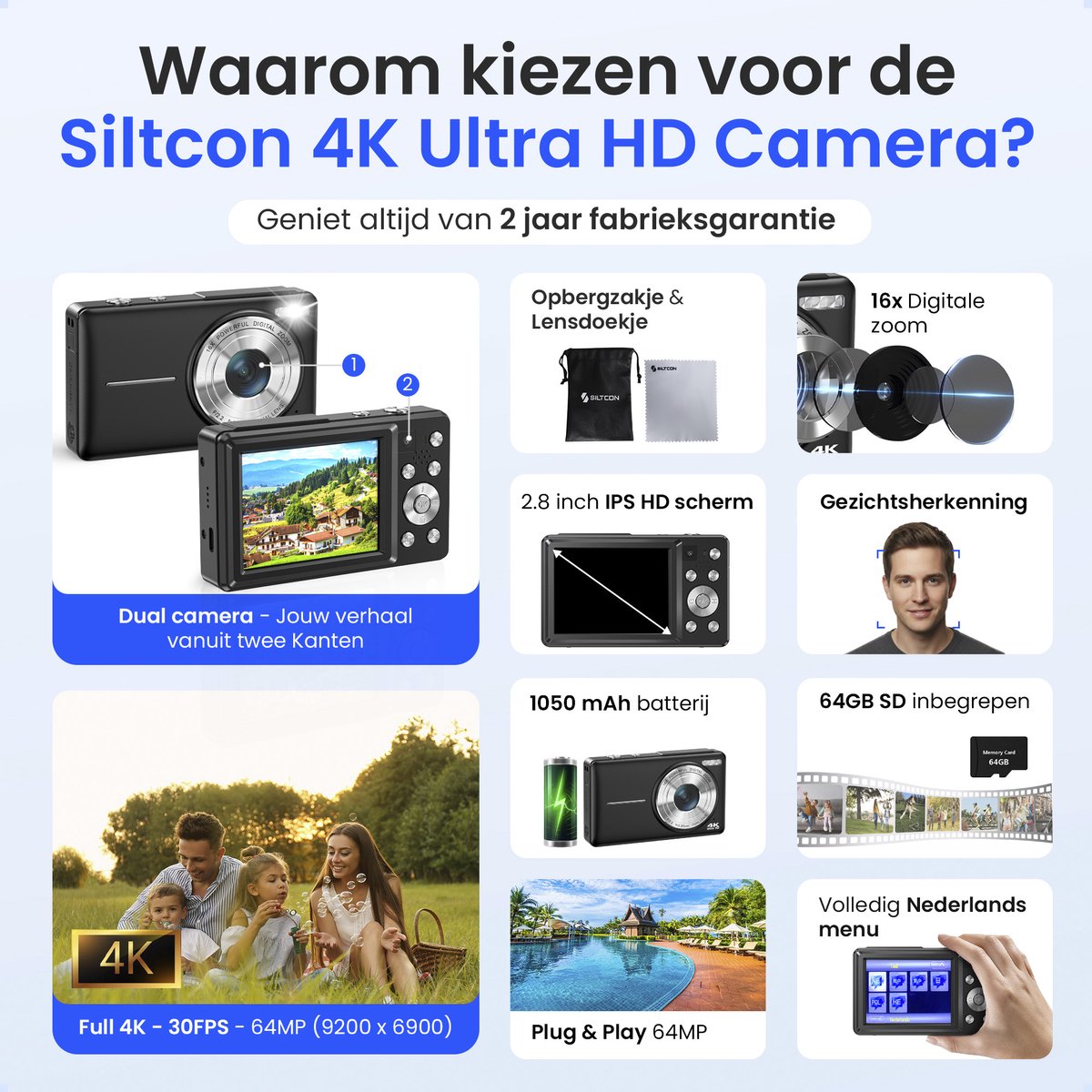 Siltcon SI164 dual-lens 4K compactcamera thumbnail 2