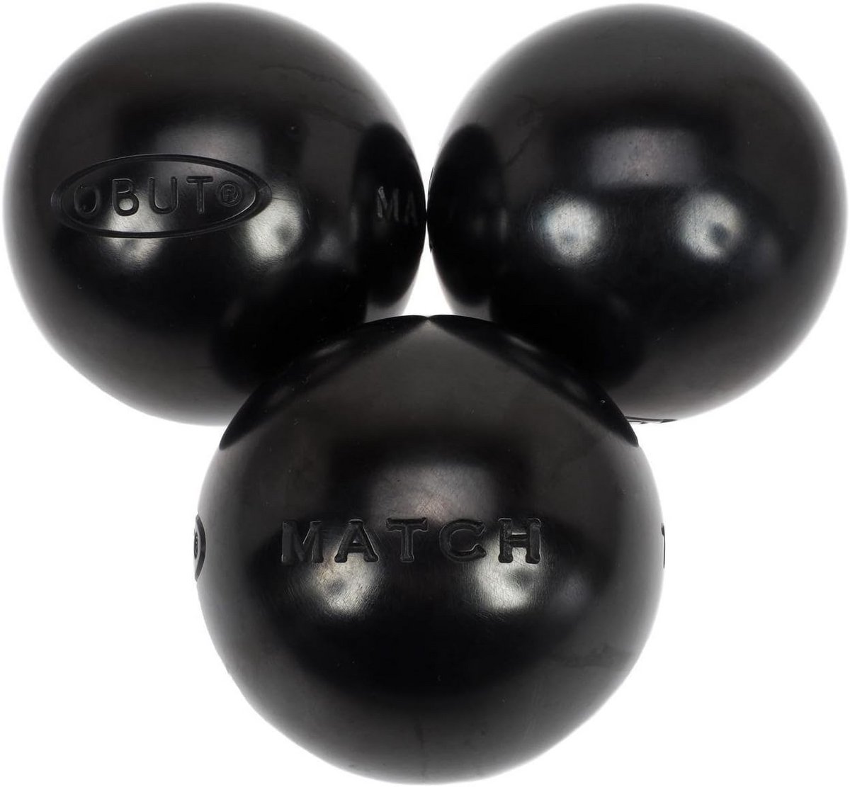 Pétanque Ballen Set 73mm Zwart Inclusief Buts en Tas