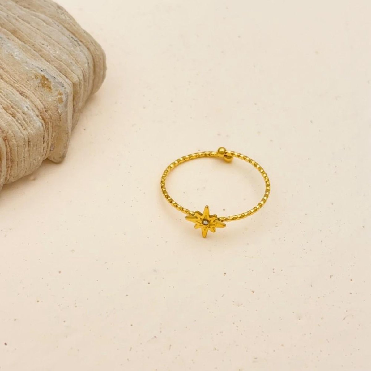 Ring Si Amor Sieraden RW1372-G Roestvrij Staal Kleur Goud