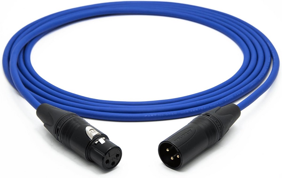 Digitale AES/EBU Audio Kabel 110 Ohm met Neutrik Gold XLR Connectoren