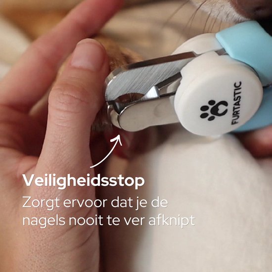 Gros plan sur le limiteur de sécurité d'une pince à ongles Furtastic.