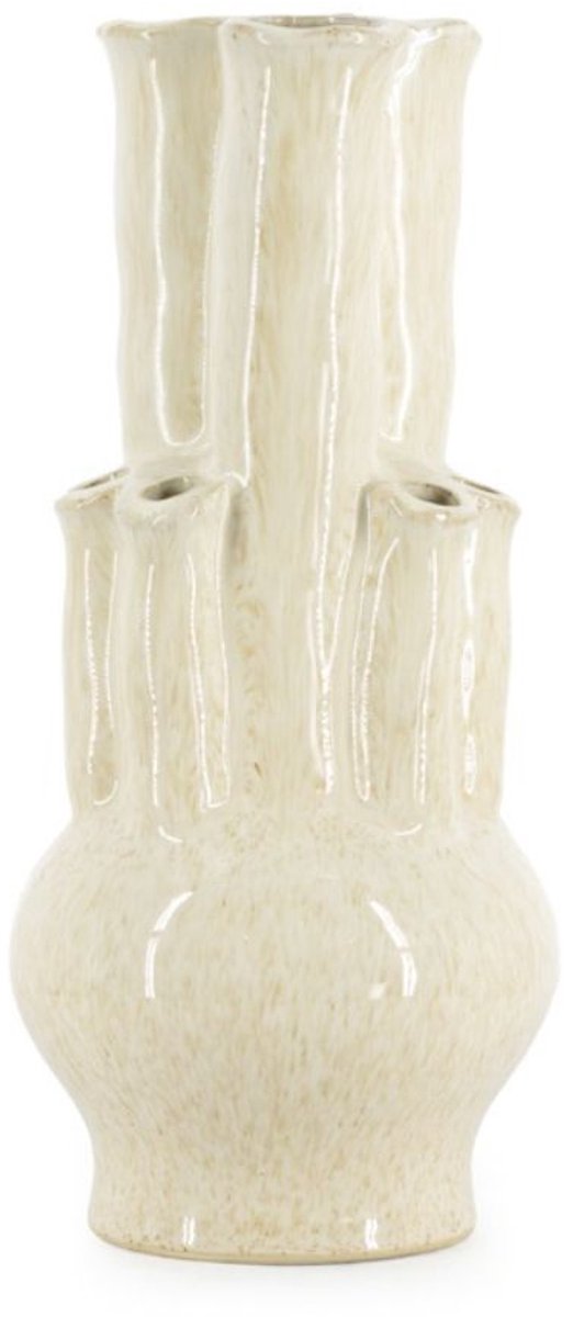 Homebound by KY Aardewerk Beige Tulpenvaas