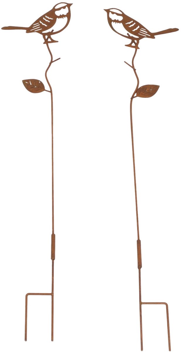 Dream-Garden Tuinstekers- tuinprikker twee vogel set 2 stuks 75 cm