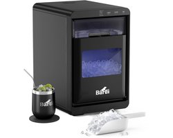 Bardi Nugget IJsblokjesmachine 1.8L - Crushed Ice - 20KG per 24 uur - Zelfreiniging - Zwart