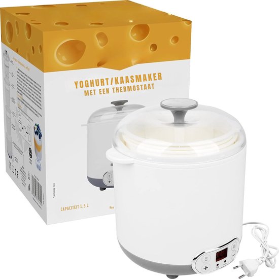 MIRA® Yoghurtmaker - Citruspers - Ijsmachine - Wit/Grijs - 17cm x 20cm x 22cm van Merkloos — afbeelding 3