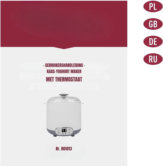 MIRA® Yoghurtmaker - Citruspers - Ijsmachine - Wit/Grijs - 17cm x 20cm x 22cm van Merkloos — afbeelding 4