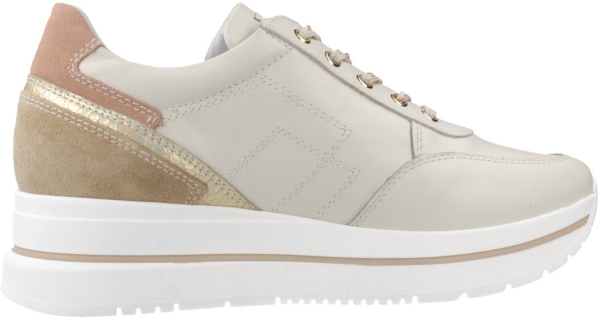 Sneakers Nerogiardini Velvet 0100 Zouk Ivory Velour Camel Phard T - Fashion Wear - Vrouwen