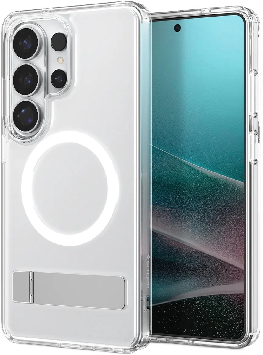 Spigen Ultra Hybrid S geschikt voor MagSafe geschikt voor Samsung Galaxy S26 Ultra - Clear / White