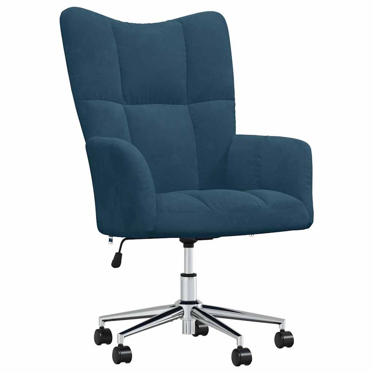 vidaXL Relaxstoel - fluweel - blauw