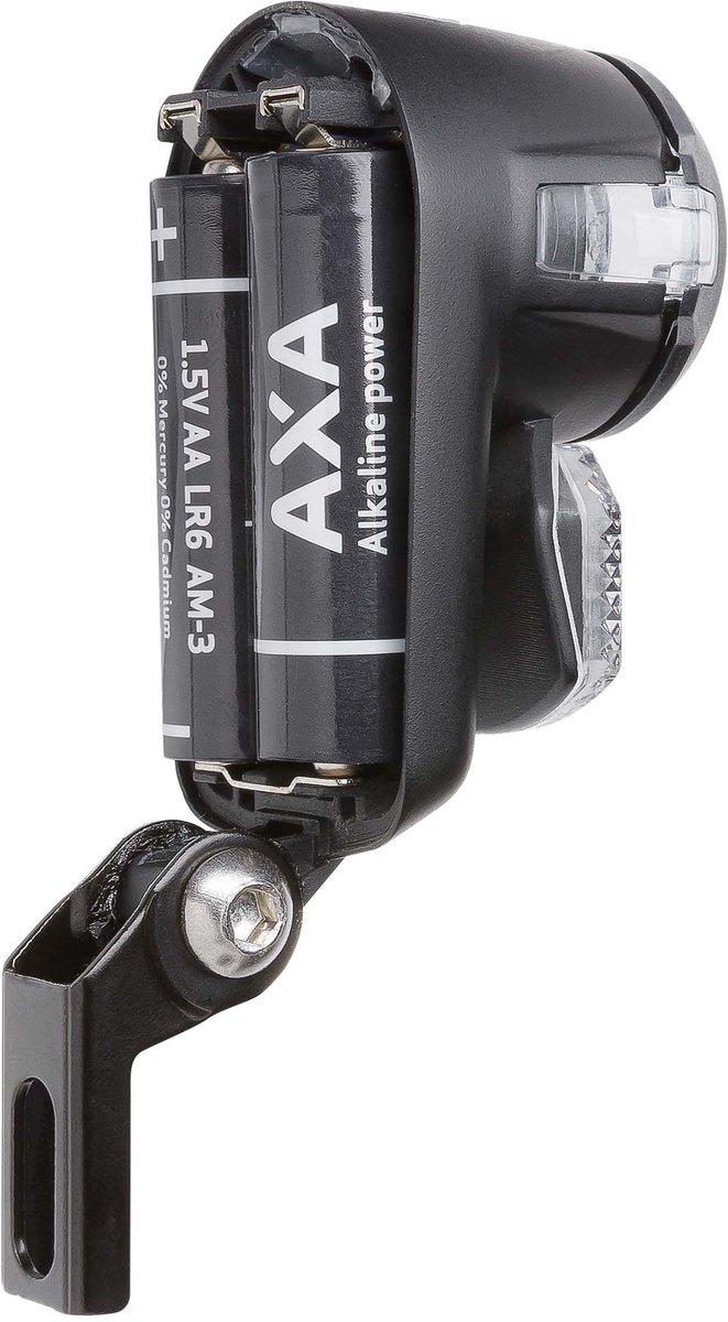 AXA Nox City Fietsverlichting - LED Fietslampjes Voorlicht op Batterijen - Waterdicht - Fietslicht met Reflector en Zijzicht - Geschikt voor Stadsfiets van AXA — afbeelding 3