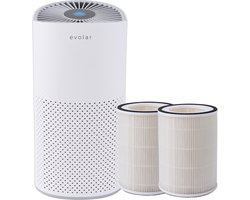 Evolar Luchtreiniger met 2x HEPA 13 Filter - CADR: 200m3/h - Air Purifier - Slaapmodus - Luchtkwaliteit Indicator - Pure4