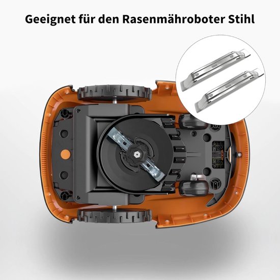 Vervangmes voor Stihl Robotmaaier Roestvrijstalen Mesbladen 20 Cm Compatibel met Stihl IMOW RMI 422 422P 422PC Duurzaam Roestvrij en Effectief voor Perfecte Gazonverzorging in de Tuin van Merkloos	 — afbeelding 2