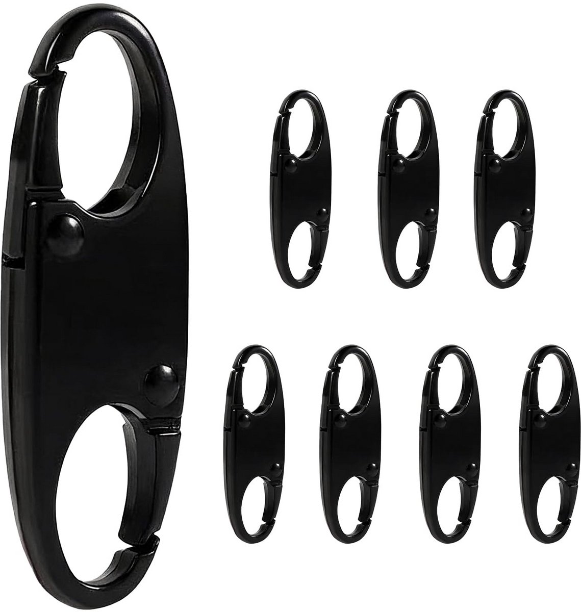 TuseRxln 15 Stuks Mini S-Type Spring Clips in 5 Kleuren - Duurzame Metalen Karabijnhaken met Veermechanisme - Ideaal als Sleutelhanger of Bagage Accessoire