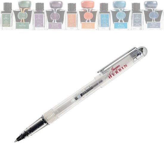 Jacques Herbin Rollerpen - Rollerbalpen - Converter vulling - Transparant
