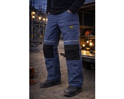 Werkbroek Snickers Workwear 3619 Power Winter Trousers – Navy Blue/Black (9504) – Maat 058 – Gevoerde Winter Werkbroek