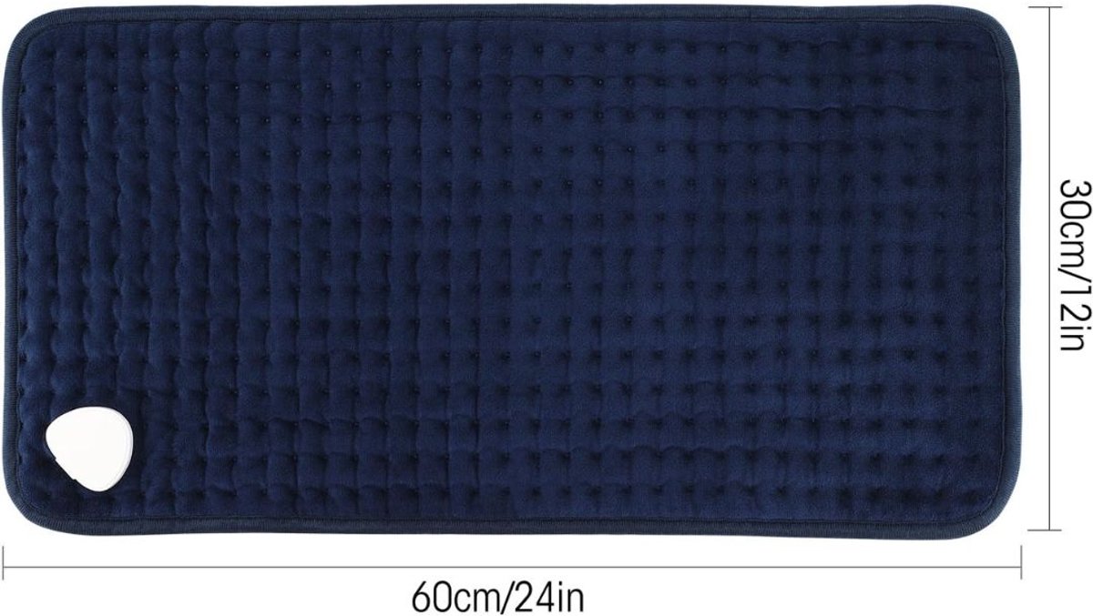 RWB® Warmtekussen Oplaadbaar Donkerblauw 30x10x9 cm - afbeelding 3