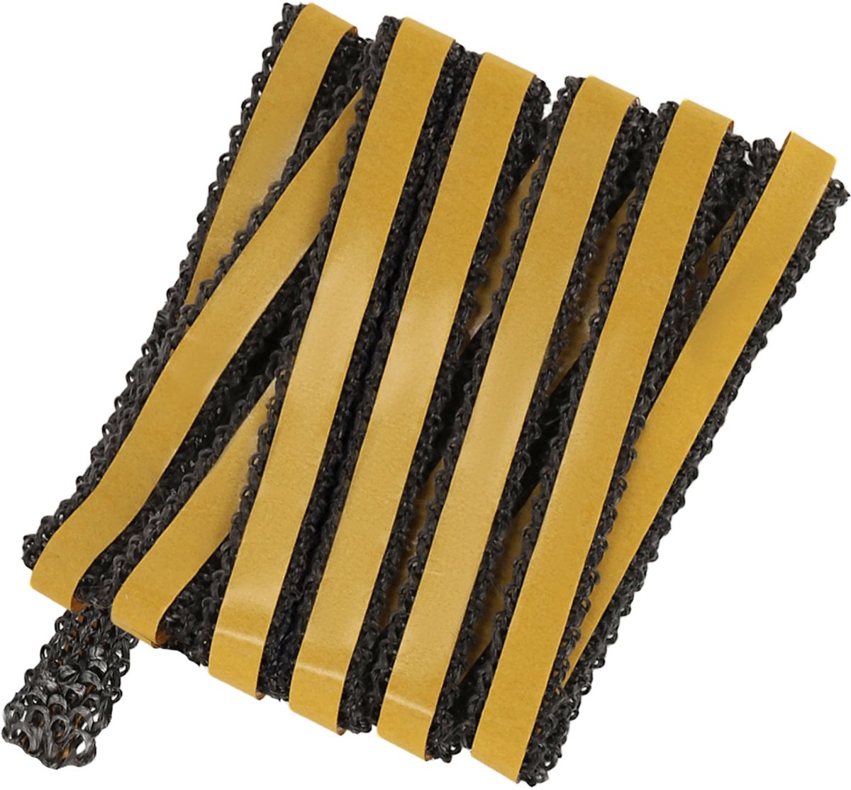 KOTARBAU® Kachelband, Kachelkoord, 12 x 3 mm, Ovenafdichtband, 2,5 m, Haardafdichting, Glasvezel, Zwart, Zelfklevende Glasvezel Touw, Hittebestendig Vuurvaste Deurpakking