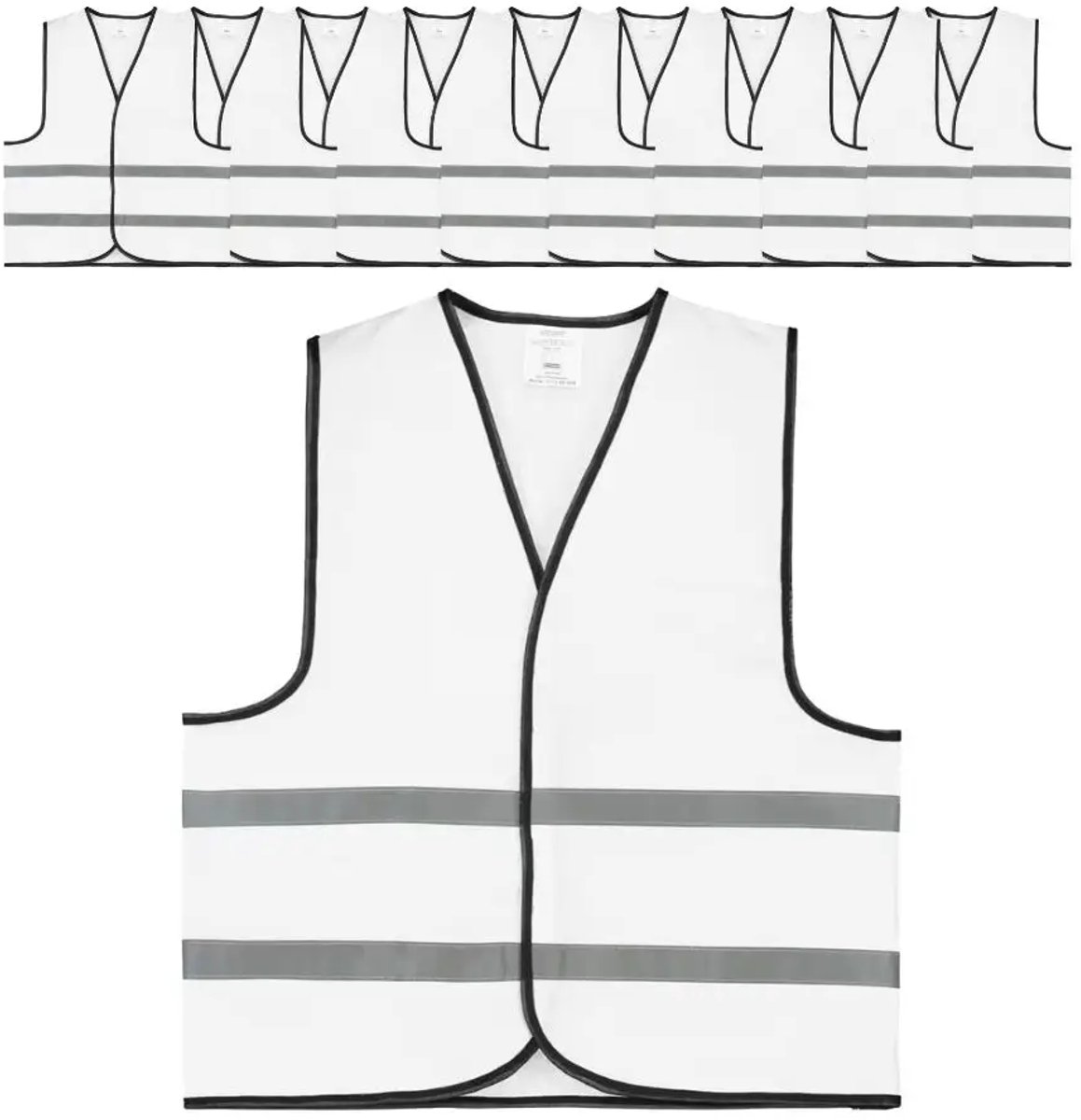 Wit veiligheidshesje | 100 stuks