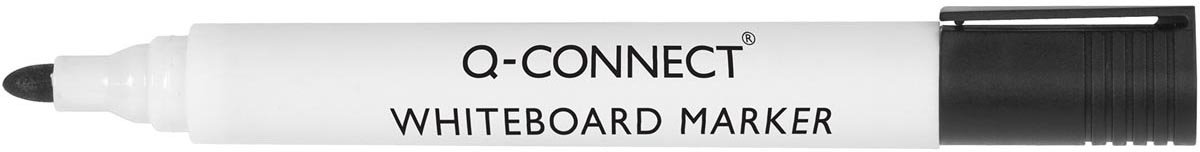 Q-CONNECT whiteboardmarker, 2-3 mm, ronde punt, zwart 10 stuks