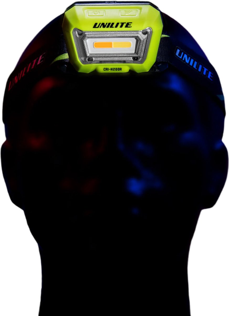 UNILITE - CRI-H200R - High CRI Sensor Headtorch - 200 Lumen