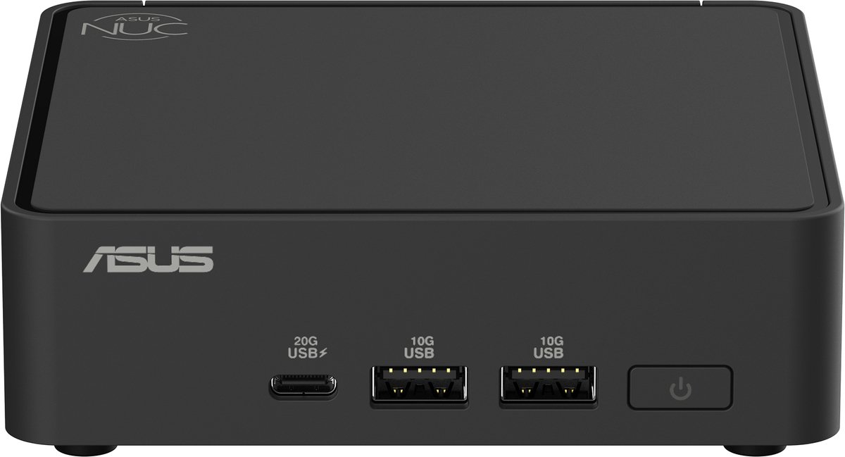 Image of ASUS NUC RNUC15CRKU5063C2 Intel Core Ultra 5 225H 16 GB DDR5-SDRAM 512 GB SSD Windows 11 Pro Mini PC Zwart