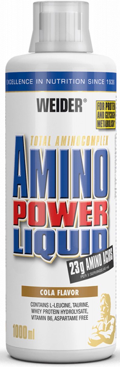 Weider Amino Power Liquid (1000ml) Cola - Aminozuren - Aminozuur-Mix
