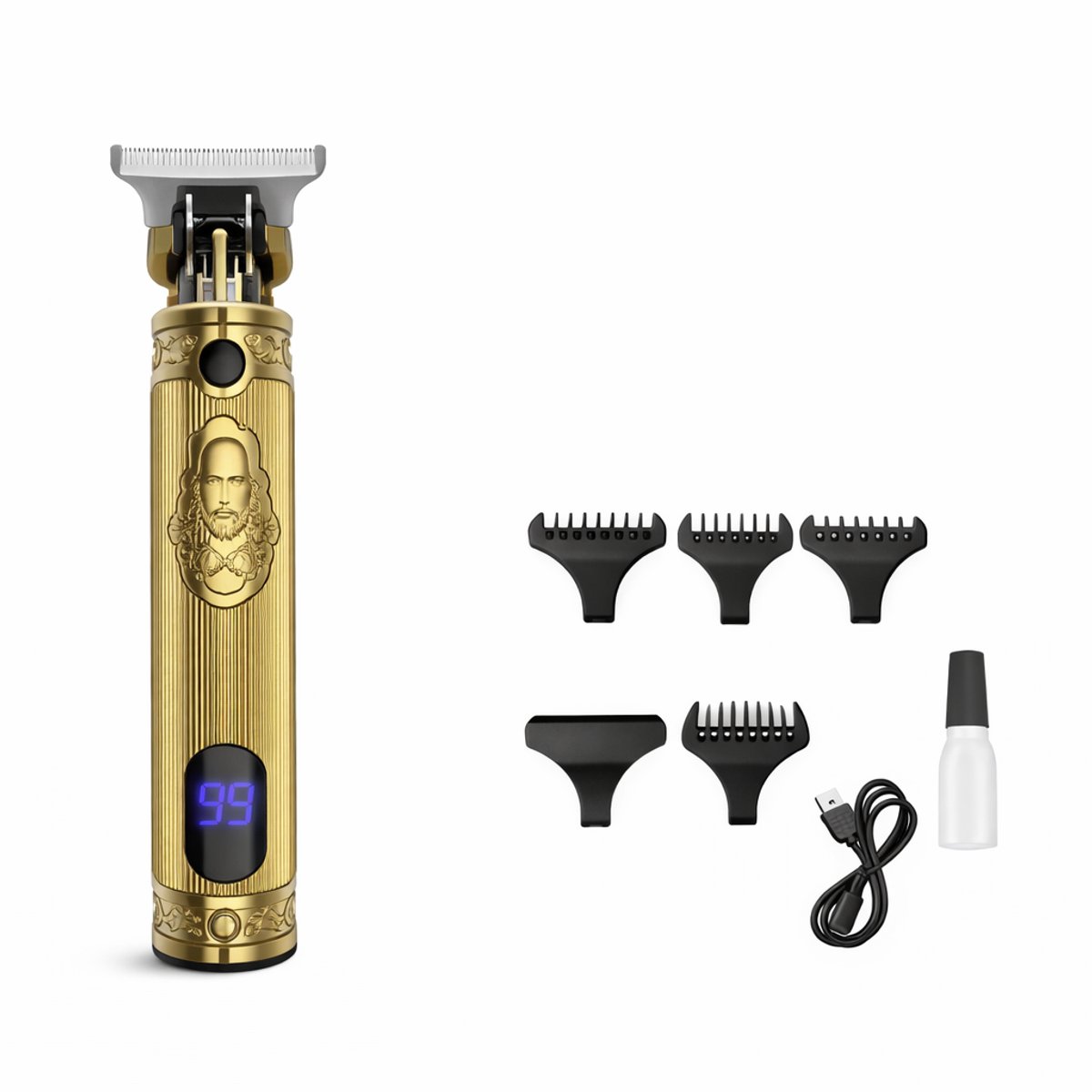 Gouden (goudkleurig) Trimmer - Baardtrimmer - Tondeuse voor mannen en vrouwen - Baard - Schaamstreek - Schaamhaar - Oksel - Hoofdhaar - Tondeuze - Tondeuses - Gold