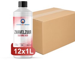 Zwavelzuur 15% - Doos, 12 x 1 liter