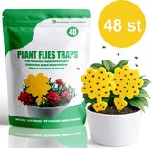 Plak klavertjes tegen rouwvliegjes 48 stuks - Rouwvliegjes bestrijden - Varenrouwmug - Plakstrips - Vangkaarten - Vangplaten - Insectenval - Insectenvanger