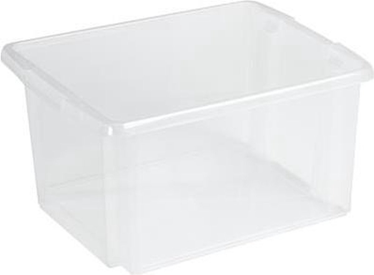 3x Sunware - Nesta opbergbox 32L tranparant - 45,5 x 36 x 24 cm