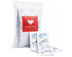 Zorghelden® Vochtige brillendoekjes - 100 stuks - Voordeelverpakking - Streeploos - Brillenreiniger - Brilpoetsdoekjes
