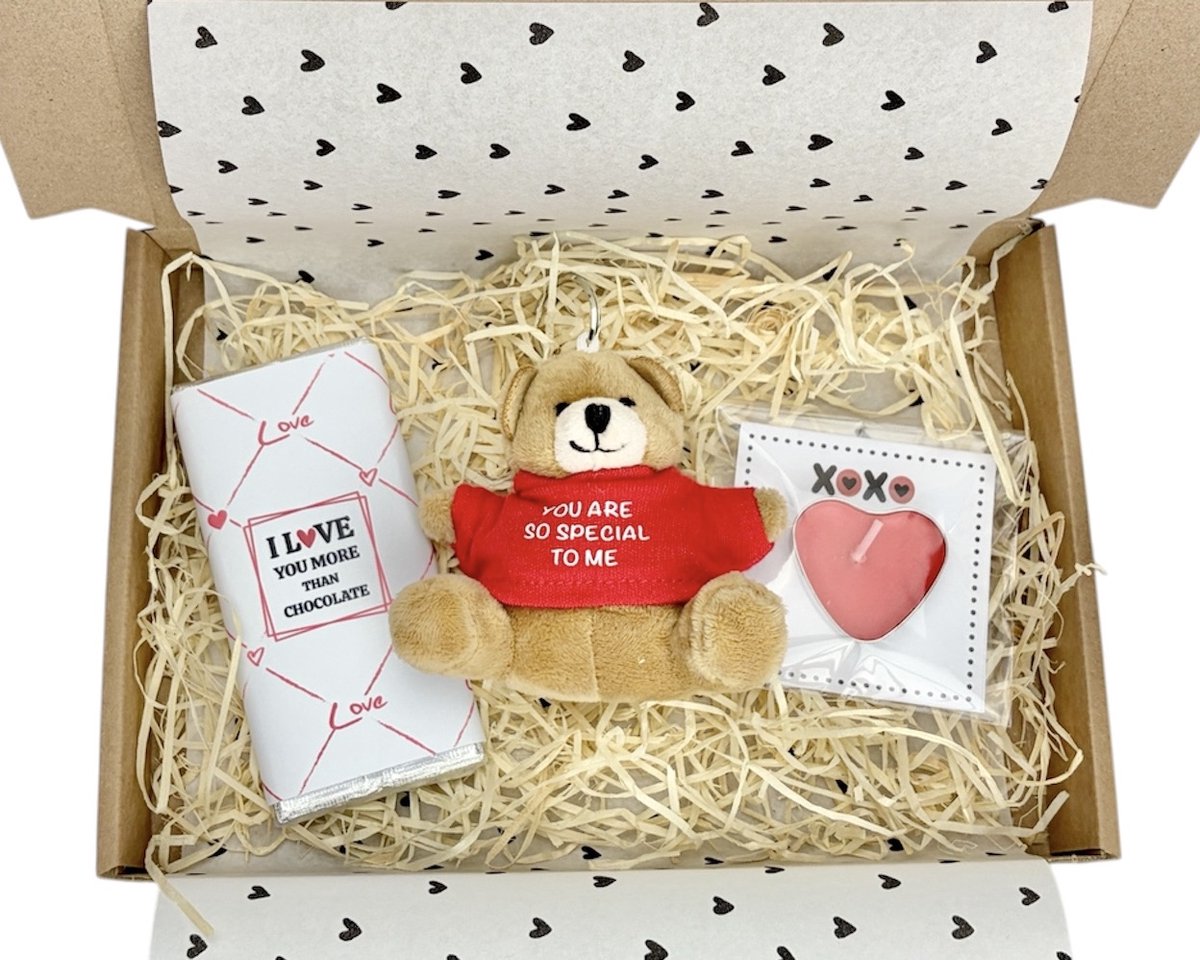 Sleutelhanger beertje en Snoepblikje | Valentijn Cadeau | Valentines Day Gift | Cadeau Voor Haar | Cadeau Voor Hem | Romantisch Cadeau | Valentijn