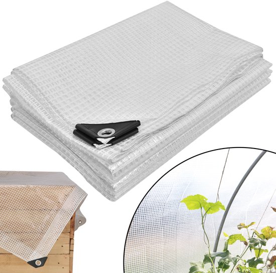 Bâche de protection extérieure KOTARBAU® - transparente et imperméable - 4 x 6 m