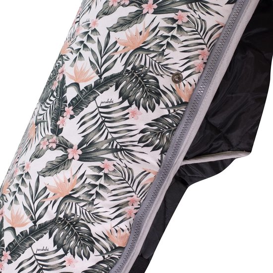 Universele Kinderwagenzak - Voetenzak baby - Warmte en comfort - Hypoallergeen katoen - 42 x 100 cm - Wit met sterren — afbeelding 4