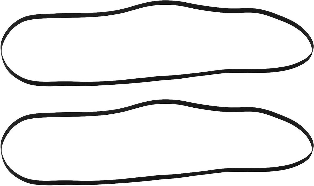 Allecto - Vervangende riemen platenspeler - Accessoires - Zwart - Vinyl - Fonograph - 320 mm lengte - Geschikt voor alle modellen