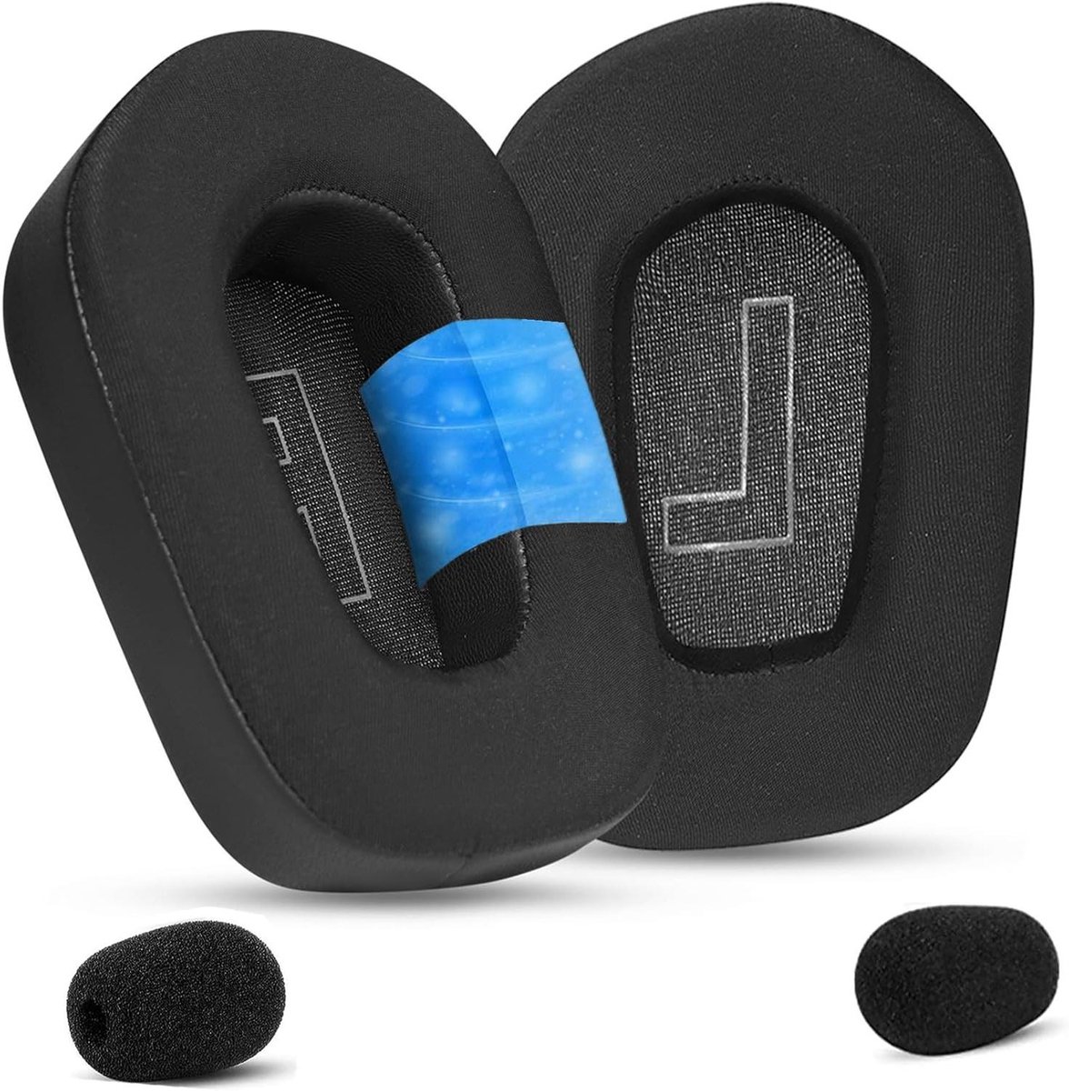 Vervanging Oorkussens voor Gaming Headset - Cooling Gel - Ademend Ice Silk - Zwart