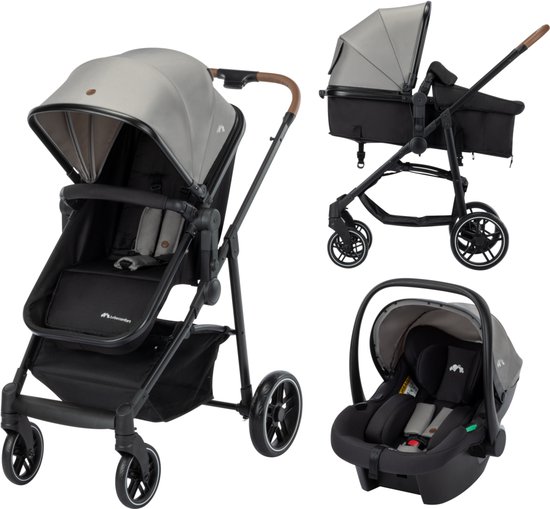 Bebeconfort Haze Trio Luxe - 3-in-1 reissysteem kinderwagen - 0-4 jaar (0-22 kg) - 2-in-1 stoel - Tinted Gray van Bebeconfort — afbeelding 2