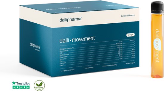 Dailipharma Daili Movement - Vloeibaar Voedingssupplement - Gewrichtsondersteuning - Collageen MSM Glucosamine Magnesium